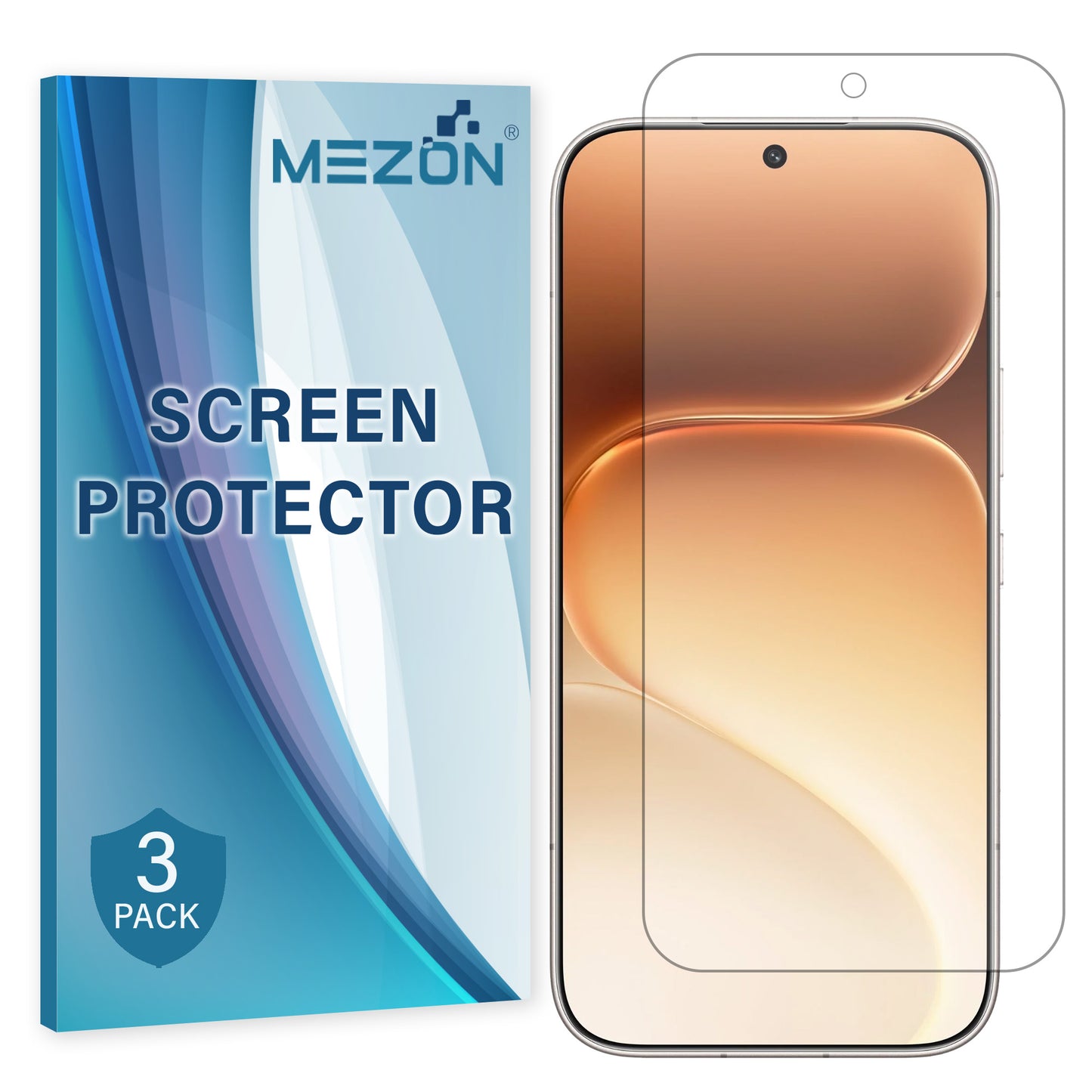 [3 Pack] MEZON HONOR 600 5G Premium Hydrogel Clear Edge-to-Edge Full Coverage Screen Protector Film