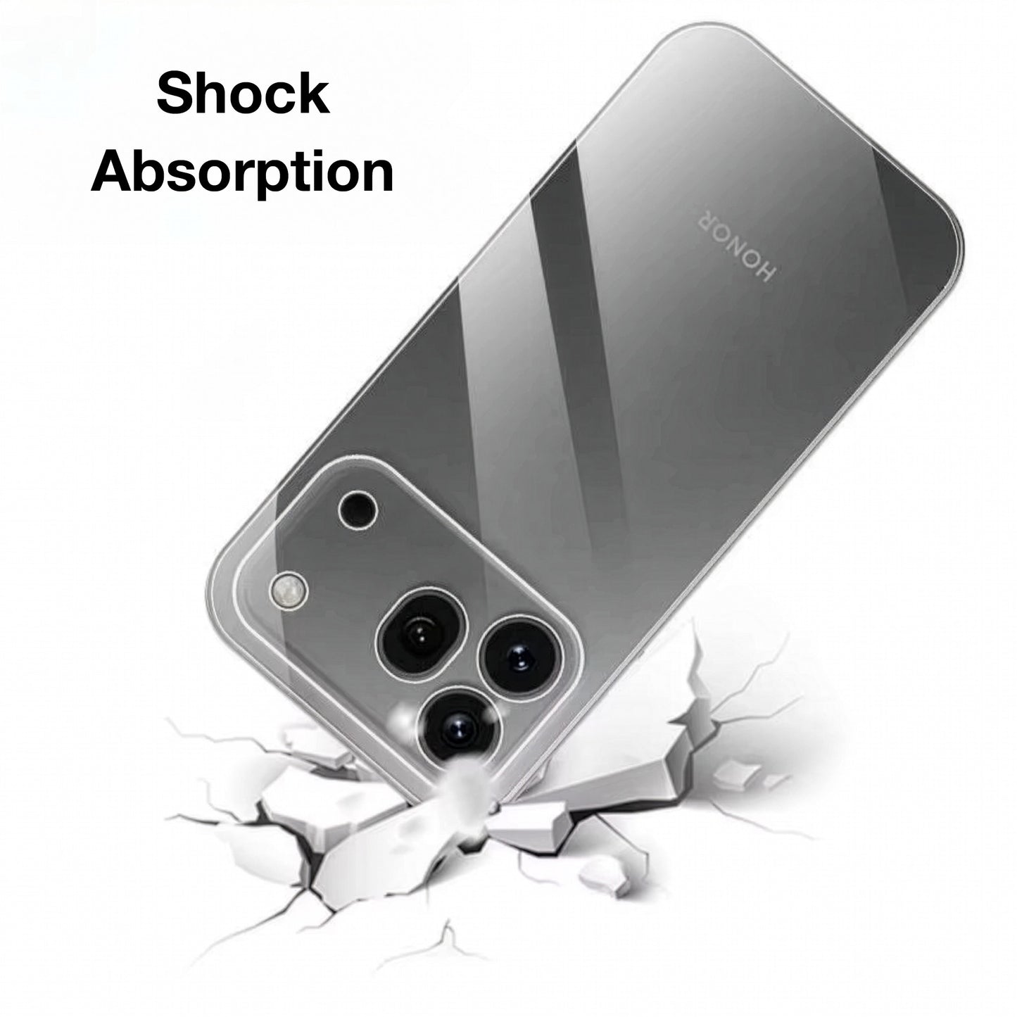 MEZON HONOR 600 Pro 5G Ultra Slim Crystal Clear Premium TPU Gel Back Case