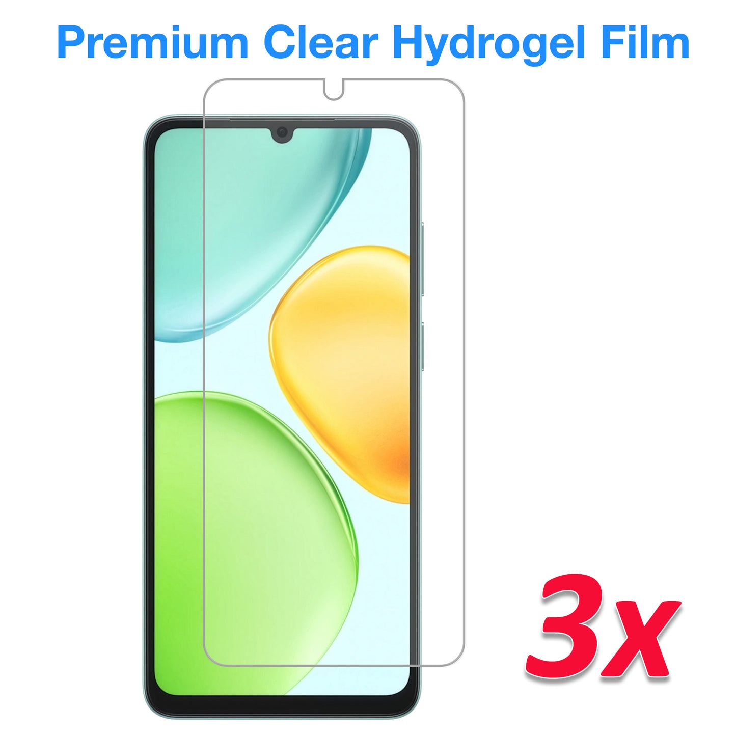 [3 Pack] MEZON HONOR X6d 5G Premium Hydrogel Clear Edge-to-Edge Full Coverage Screen Protector Film