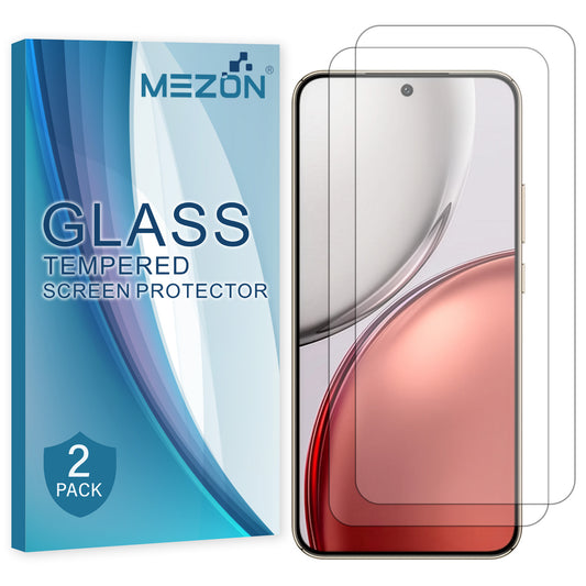 [2 Pack] MEZON Tempered Glass for HONOR X9d 5G Crystal Clear Premium 9H HD Case Friendly Screen Protector