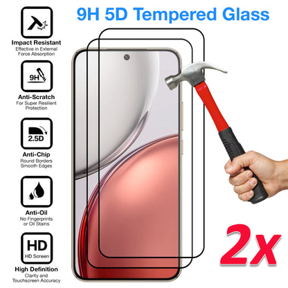 [2 Pack] MEZON HONOR X9d 5G Full Coverage Tempered Glass Crystal Clear Premium 9H HD Screen Protector