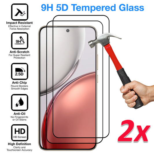 [2 Pack] MEZON HONOR X9d 5G Full Coverage Tempered Glass Crystal Clear Premium 9H HD Screen Protector