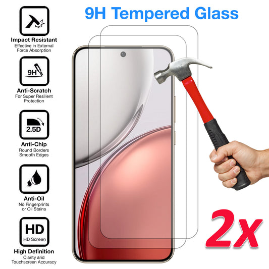 [2 Pack] MEZON Tempered Glass for HONOR X9d 5G Crystal Clear Premium 9H HD Case Friendly Screen Protector