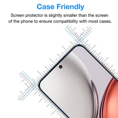[2 Pack] MEZON Tempered Glass for HONOR X9d 5G Crystal Clear Premium 9H HD Case Friendly Screen Protector