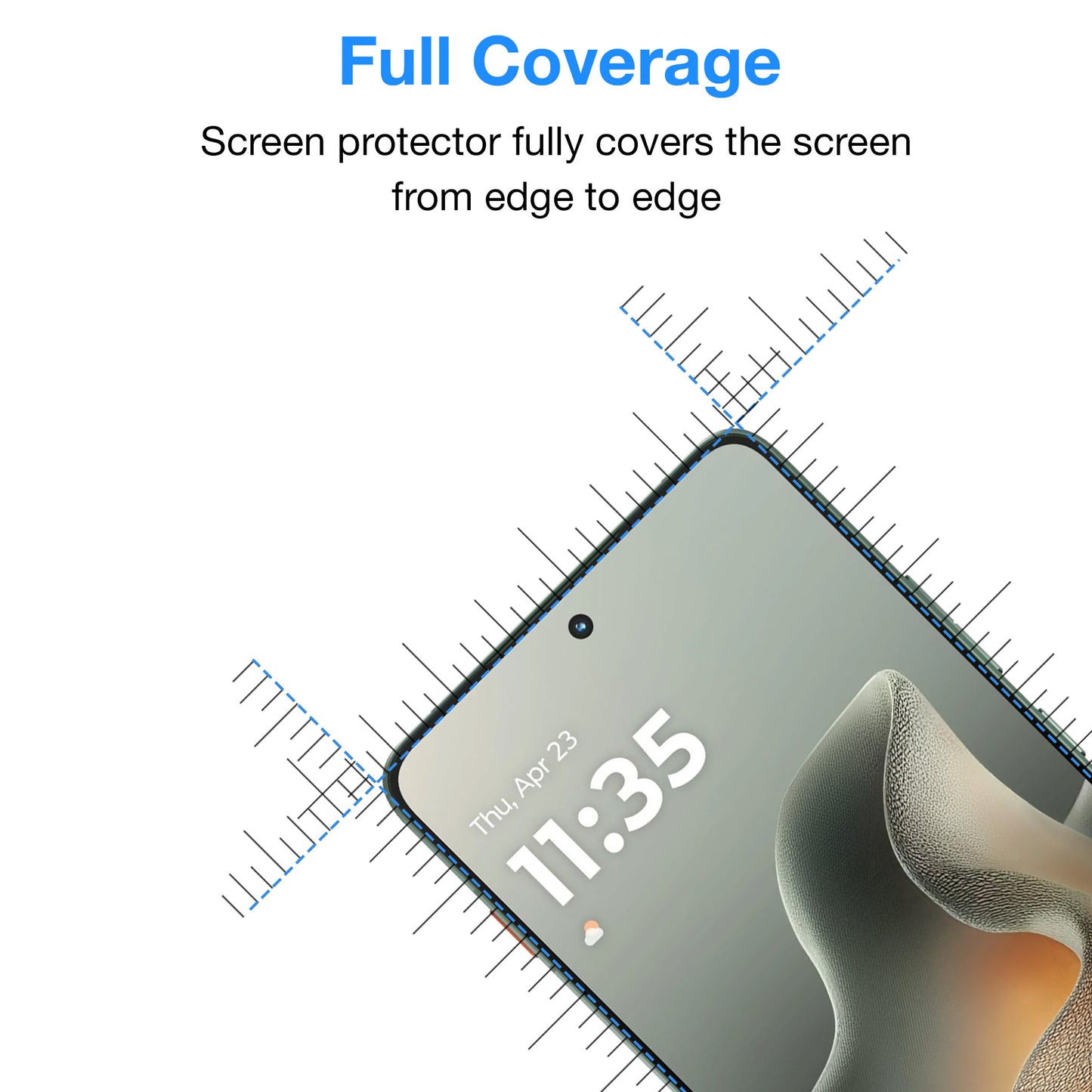 [3 Pack] MEZON Motorola Edge 70 5G Premium Hydrogel Clear Edge-to-Edge Full Coverage Screen Protector Film