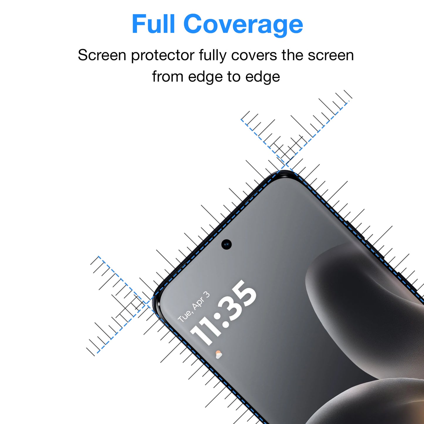 [3 Pack] MEZON Motorola Edge 70 Fusion 5G Premium Hydrogel Clear Edge-to-Edge Full Coverage Screen Protector Film