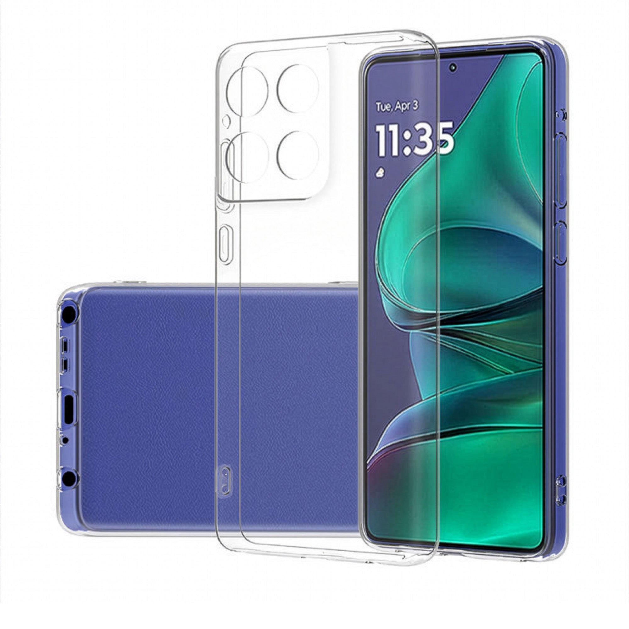 Clear TPU gel case for Motorola Moto G56 5G