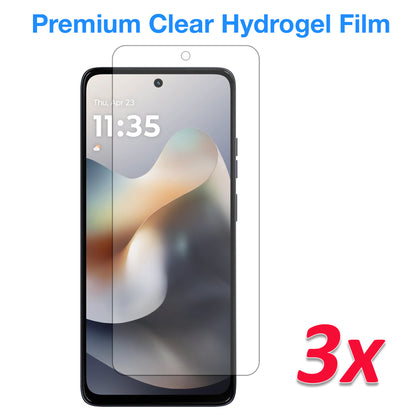 [3 Pack] MEZON Motorola G56 5G Premium Hydrogel Clear Edge-to-Edge Full Coverage Screen Protector Film