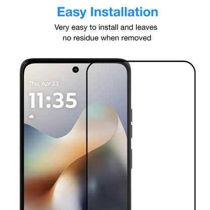 [2 Pack] MEZON Motorola Moto G56 5G Full Coverage Tempered Glass Crystal Clear Premium 9H HD Screen Protector
