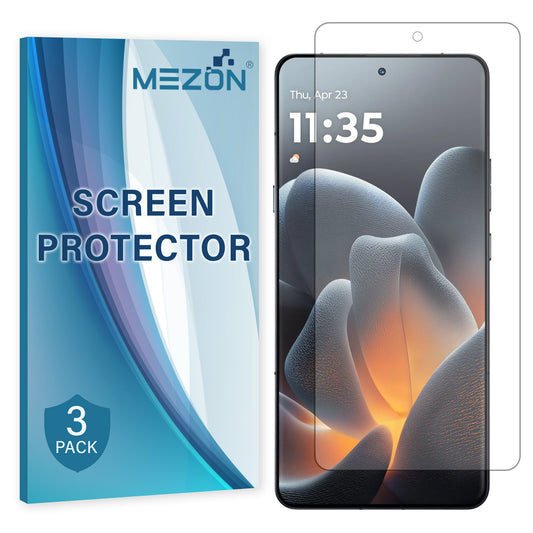 [3 Pack] MEZON Motorola Signature 5G Premium Hydrogel Clear Edge-to-Edge Full Coverage Screen Protector Film
