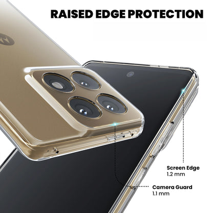 MEZON Motorola Signature 5G Ultra Slim Crystal Clear Premium TPU Gel Back Case