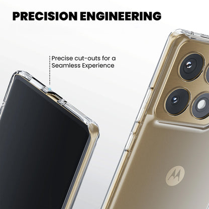 MEZON Motorola Signature 5G Ultra Slim Crystal Clear Premium TPU Gel Back Case