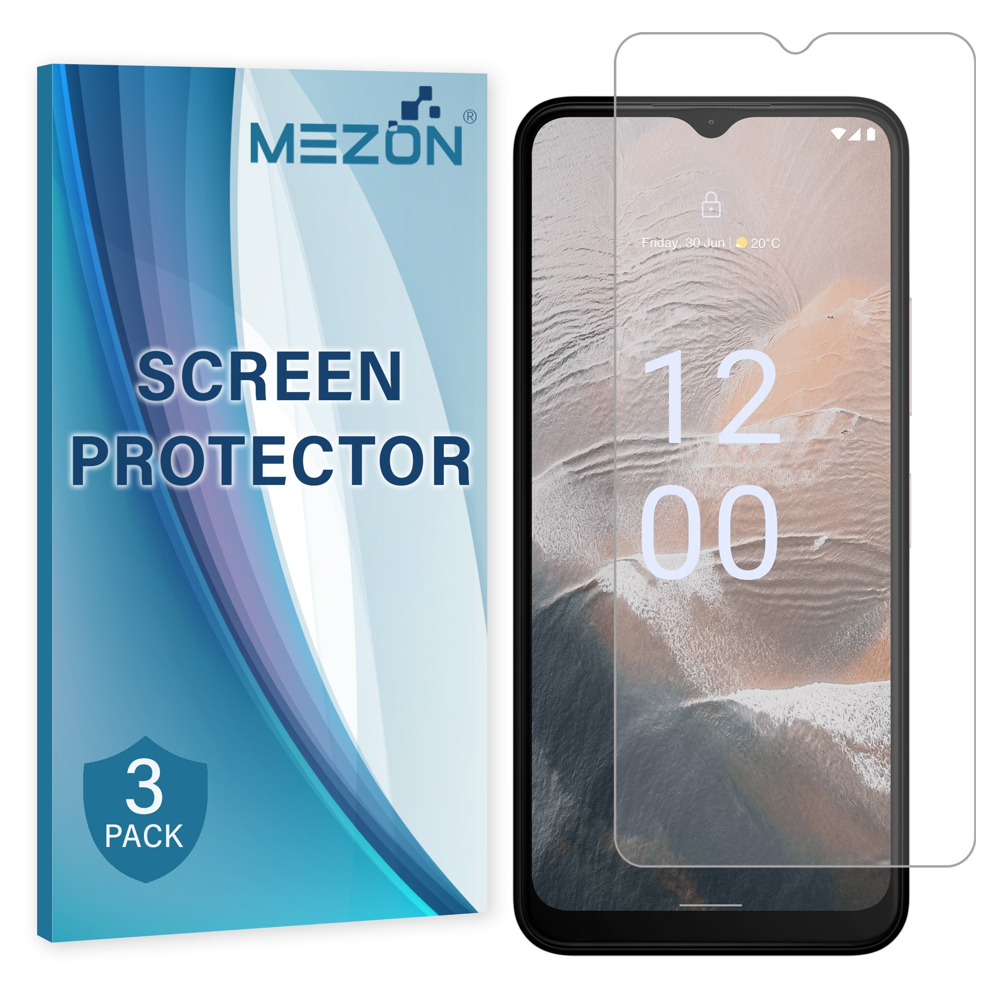 [3 Pack] MEZON Nokia C32 Ultra Clear TPU Film