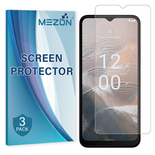 [3 Pack] MEZON Nokia C32 Ultra Clear Screen Protector Case Friendly Film (Nokia C32, Clear)
