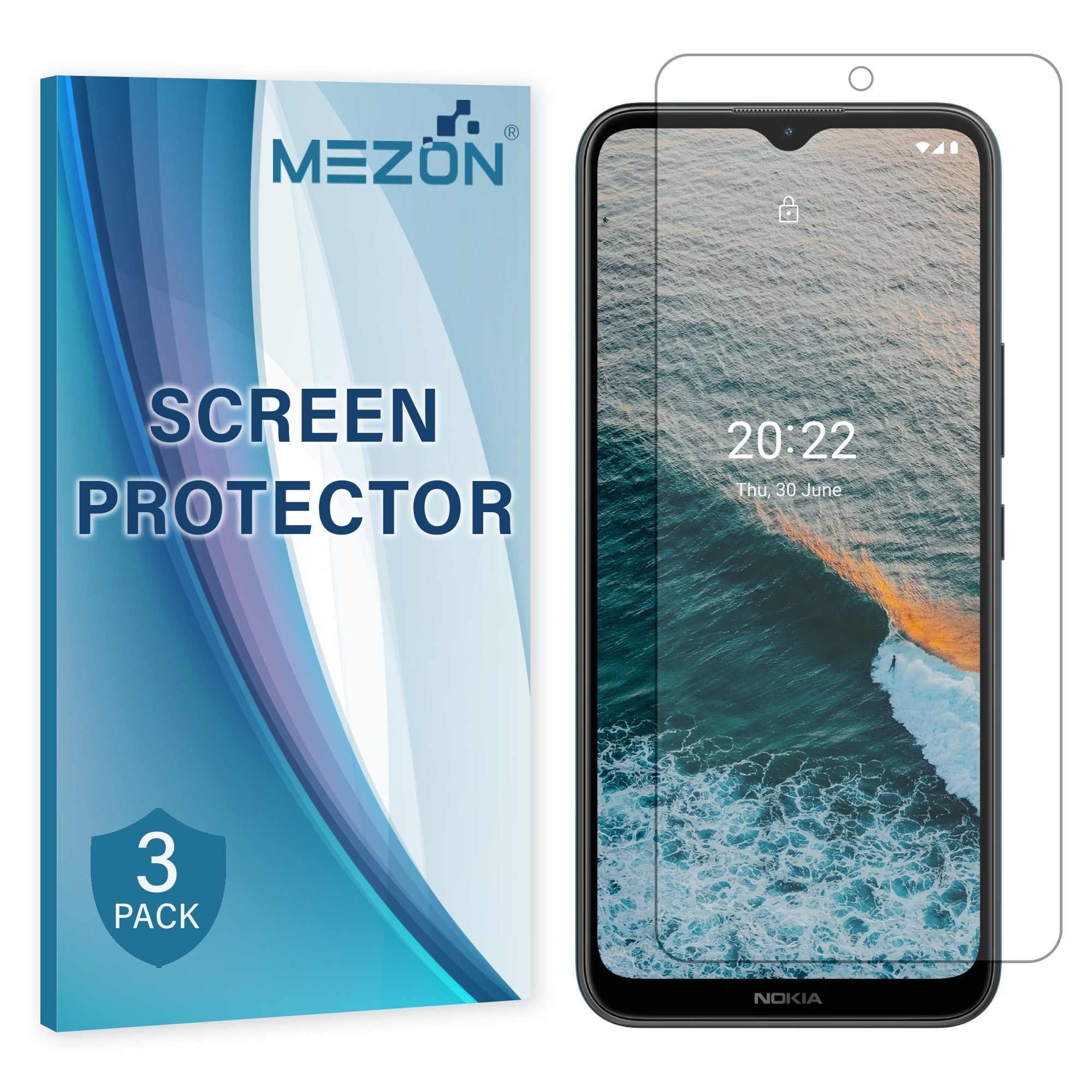 [3 Pack] MEZON Nokia G11 Plus Clear Edge-to-Edge Hydrogel Film