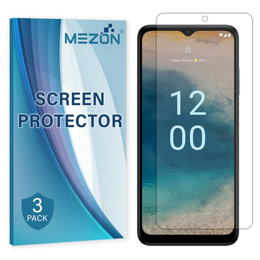 [3 Pack] MEZON Nokia C32 Premium Hydrogel Clear Edge-to-Edge Full Coverage Screen Protector Film