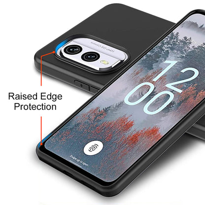 MEZON Nokia X30 5G Ultra Slim Black Premium TPU Gel Back Case – Shock Absorption (Nokia X30 5G, Gel Black)