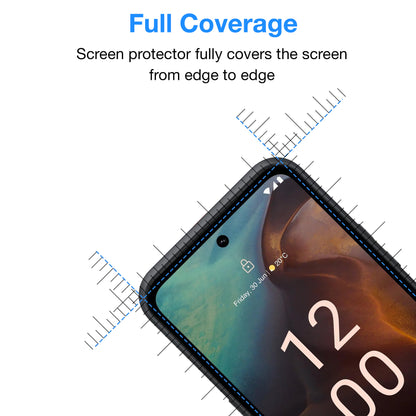[2 Pack] MEZON Full Coverage Nokia XR21 Tempered Glass Crystal Clear Premium 9H HD Screen Protector (Nokia XR21, 9H Full)