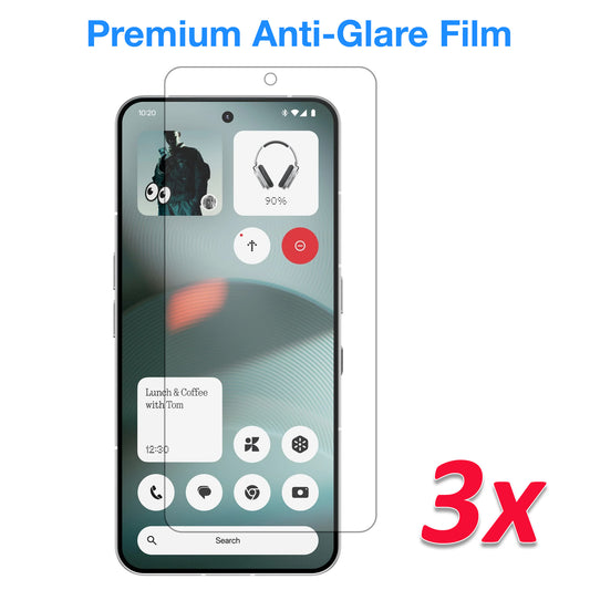 [3 Pack] MEZON Nothing Phone (3) Anti-Glare Matte Screen Protector Case Friendly Film (Nothing 3, Matte)