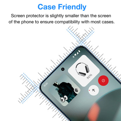 [3 Pack] MEZON Nothing Phone (3) Anti-Glare Matte Screen Protector Case Friendly Film (Nothing 3, Matte)