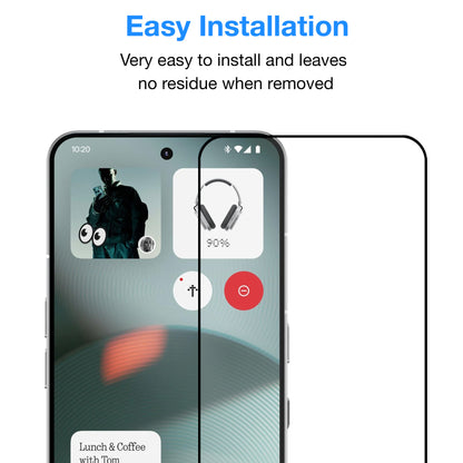 [2 Pack] MEZON Nothing Phone (3) Full Coverage Tempered Glass Crystal Clear Premium 9H HD Screen Protector (Nothing 3, 9H Full)