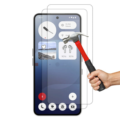 [2 Pack] MEZON Nothing Phone (3a) Tempered Glass Crystal Clear Premium 9H HD Case Friendly Screen Protector (Nothing 3a, 9H)