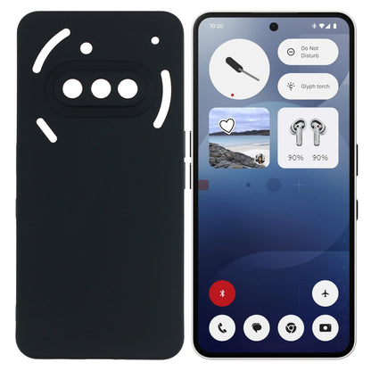 MEZON Nothing Phone (3a) Ultra Slim Black Premium TPU Gel Back Case – Shock Absorption, Wireless Charging Compatible