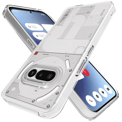 MEZON Nothing Phone (3a) Ultra Slim Crystal Clear Premium TPU Gel Back Case – Shock Absorption, Wireless Charging Compatible