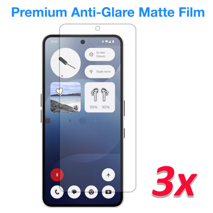 [3 Pack] MEZON Nothing Phone (3a) Anti-Glare Matte Screen Protector Case Friendly Film (Nothing 3a, Matte)