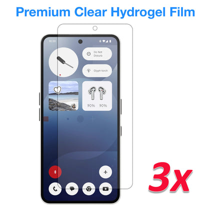 [3 Pack] MEZON Nothing Phone (3a) Premium Hydrogel Clear Edge-to-Edge Full Coverage Screen Protector Film