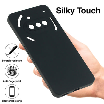 MEZON Nothing Phone (3a) Ultra Slim Black Premium TPU Gel Back Case – Shock Absorption, Wireless Charging Compatible