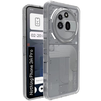 MEZON Nothing Phone (3a) Pro Ultra Slim Crystal Clear Premium TPU Gel Back Case – Shock Absorption, Wireless Charging Compatible