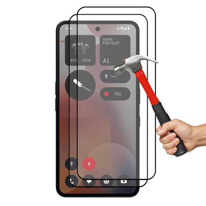 [2 Pack] MEZON Nothing Phone (3a) Pro Full Coverage Tempered Glass Crystal Clear Premium 9H HD Screen Protector (Nothing 3a Pro, 9H Full)