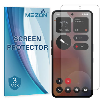 [3 Pack] MEZON Nothing Phone (3a) Pro Anti-Glare Matte Screen Protector Case Friendly Film (Nothing 3a Pro, Matte)