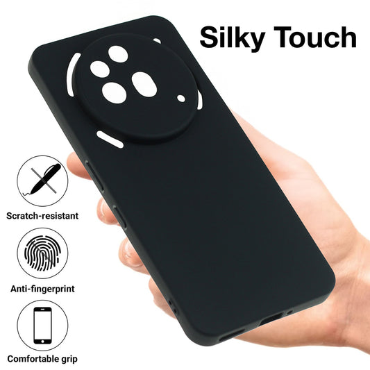 MEZON Nothing Phone (3a) Pro Ultra Slim Black Premium TPU Gel Back Case – Shock Absorption, Wireless Charging Compatible