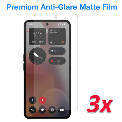 [3 Pack] MEZON Nothing Phone (3a) Pro Anti-Glare Matte Screen Protector Case Friendly Film (Nothing 3a Pro, Matte)