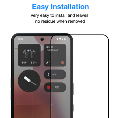 [2 Pack] MEZON Nothing Phone (3a) Pro Full Coverage Tempered Glass Crystal Clear Premium 9H HD Screen Protector (Nothing 3a Pro, 9H Full)