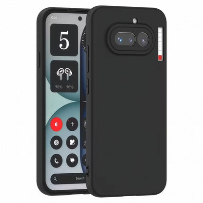 MEZON Nothing Phone (4a) Ultra Slim Black Premium TPU Gel Back Case – Shock Absorption, Wireless Charging Compatible