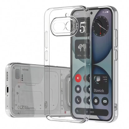 MEZON Nothing Phone (4a) Ultra Slim Crystal Clear Premium TPU Gel Back Case – Shock Absorption, Wireless Charging Compatible