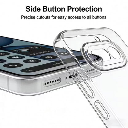 MEZON Nothing Phone (4a) Ultra Slim Crystal Clear Premium TPU Gel Back Case – Shock Absorption, Wireless Charging Compatible