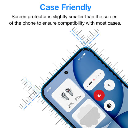[3 Pack] MEZON Nothing Phone (4a) Anti-Glare Matte Screen Protector Case Friendly Film (Nothing 4a, Matte)
