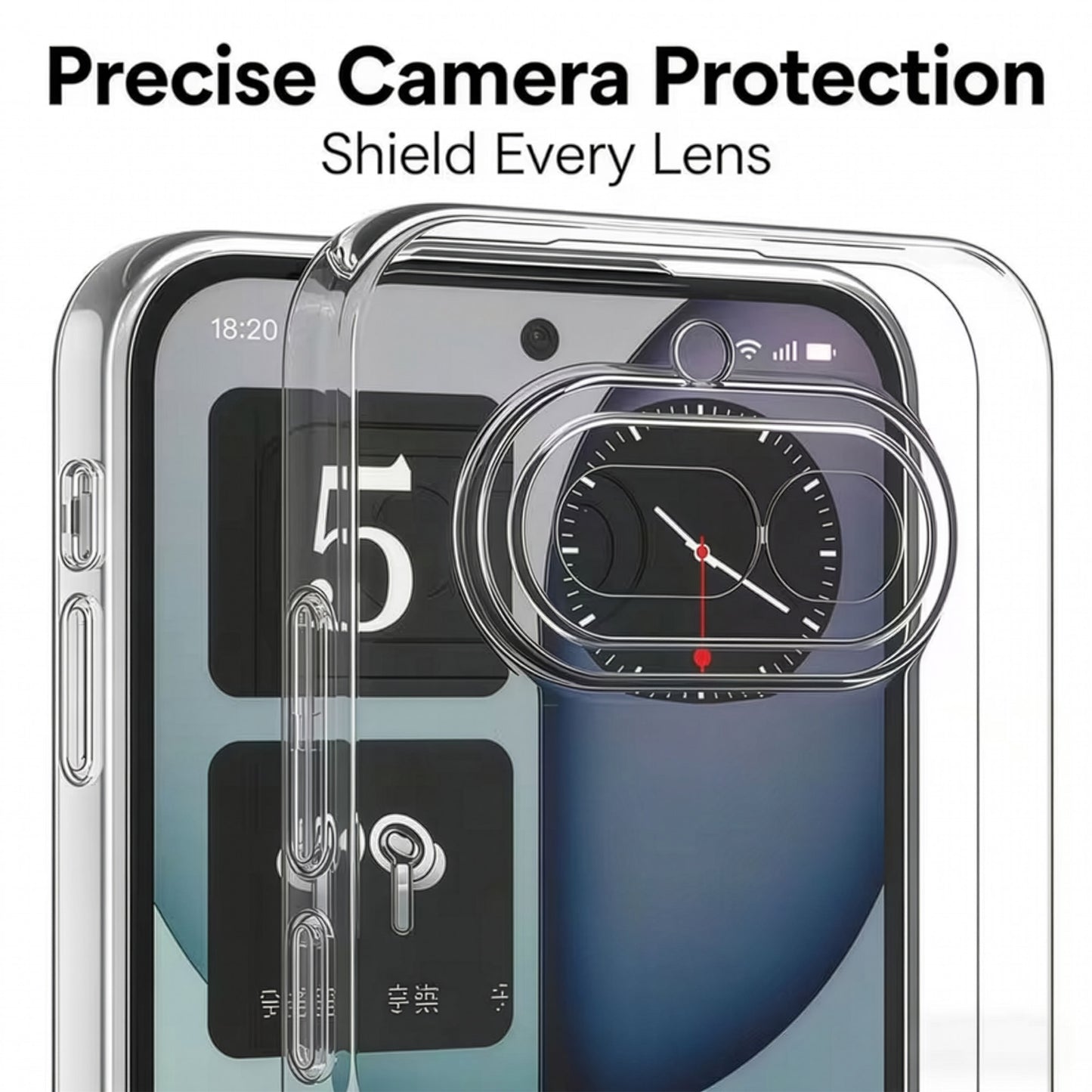 MEZON Nothing Phone (4a) Ultra Slim Crystal Clear Premium TPU Gel Back Case – Shock Absorption, Wireless Charging Compatible