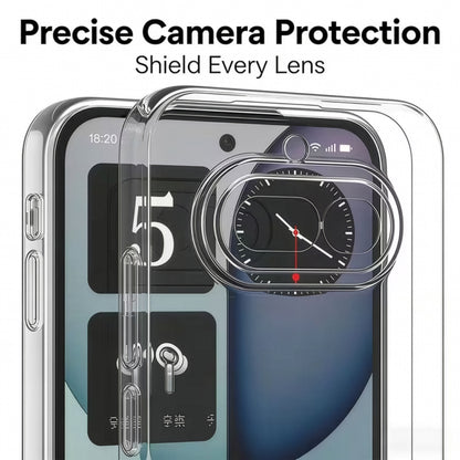 MEZON Nothing Phone (4a) Ultra Slim Crystal Clear Premium TPU Gel Back Case – Shock Absorption, Wireless Charging Compatible