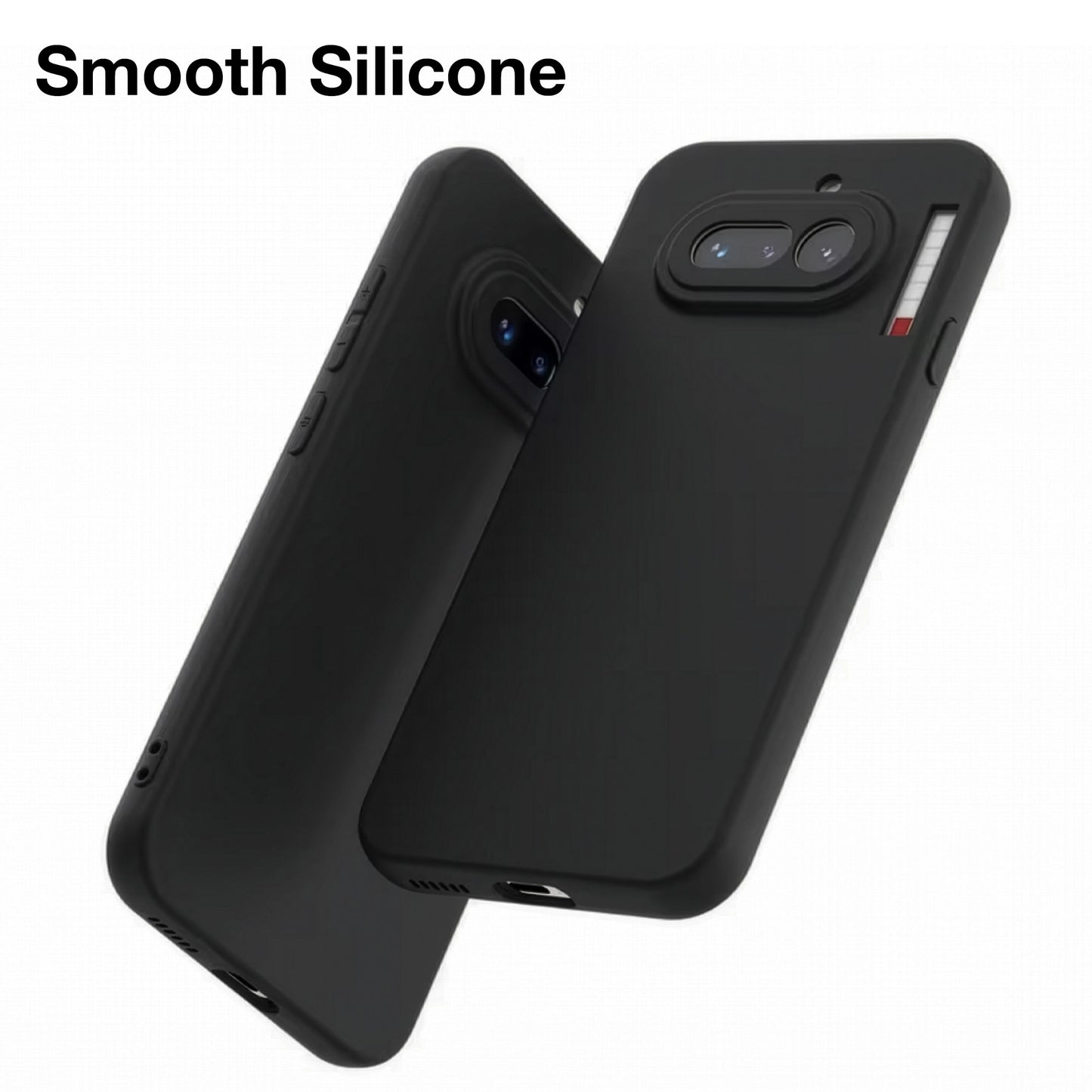 MEZON Nothing Phone (4a) Ultra Slim Black Premium TPU Gel Back Case – Shock Absorption, Wireless Charging Compatible