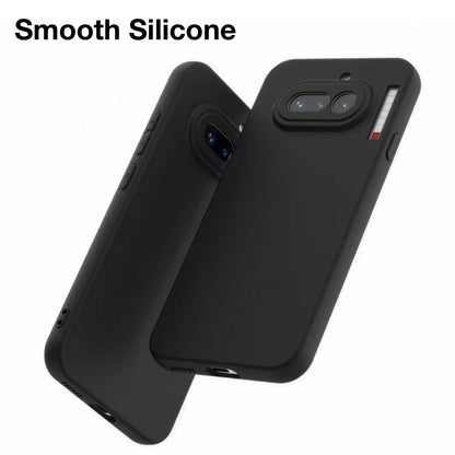 MEZON Nothing Phone (4a) Ultra Slim Black Premium TPU Gel Back Case – Shock Absorption, Wireless Charging Compatible