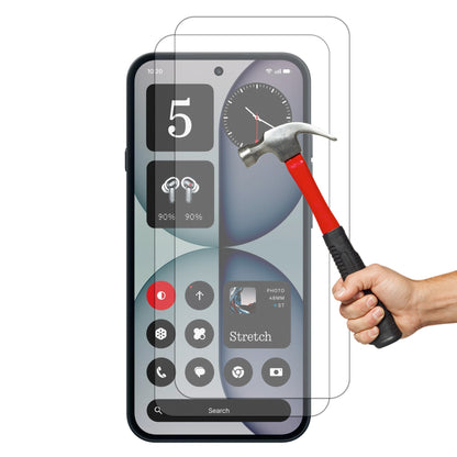 [2 Pack] MEZON Nothing Phone (4a) Pro Tempered Glass Crystal Clear Premium 9H HD Case Friendly Screen Protector (Nothing 4a Pro, 9H)