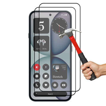[2 Pack] MEZON Nothing Phone (4a) Pro Full Coverage Tempered Glass Crystal Clear Premium 9H HD Screen Protector (Nothing 4a Pro, 9H Full)