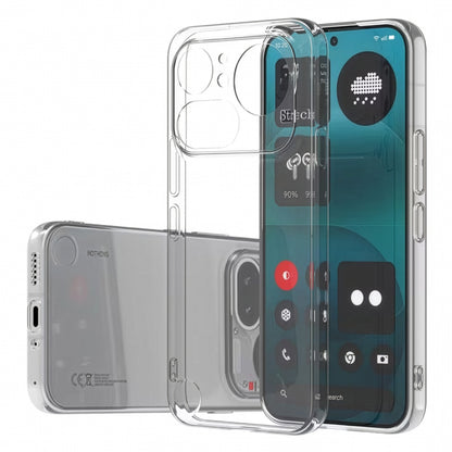 MEZON Nothing Phone (4a) Pro Ultra Slim Crystal Clear Premium TPU Gel Back Case – Shock Absorption, Wireless Charging Compatible
