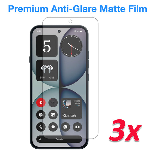 [3 Pack] MEZON Nothing Phone (4a) Pro Anti-Glare Matte Screen Protector Case Friendly Film (Nothing 4a Pro, Matte)