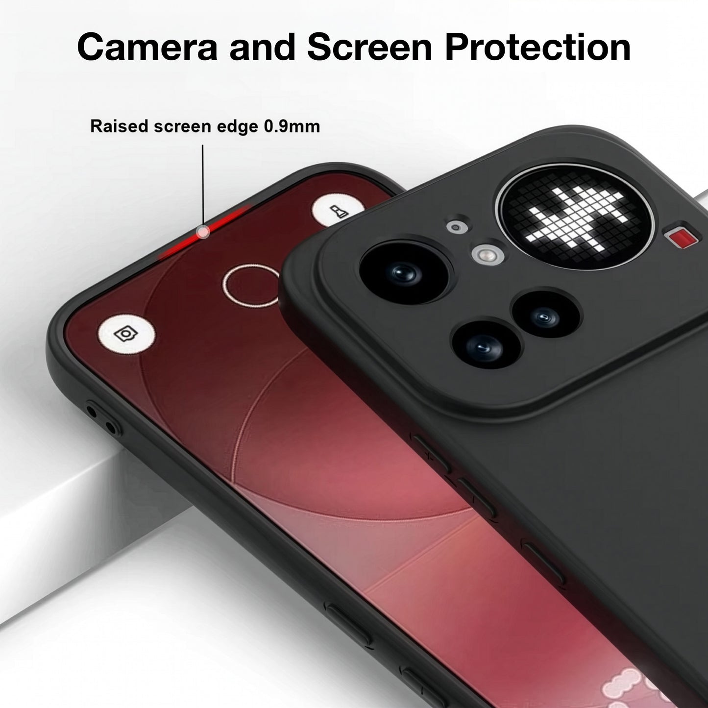 MEZON Nothing Phone (4a) Pro Ultra Slim Black Premium TPU Gel Back Case – Shock Absorption, Wireless Charging Compatible
